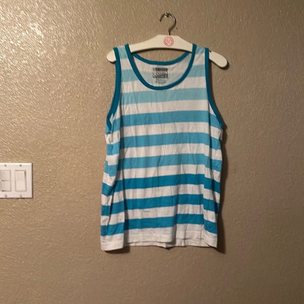 Counter intelligence XL stripe tank top